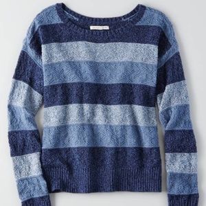 American Eagle Blue Textured Sweater